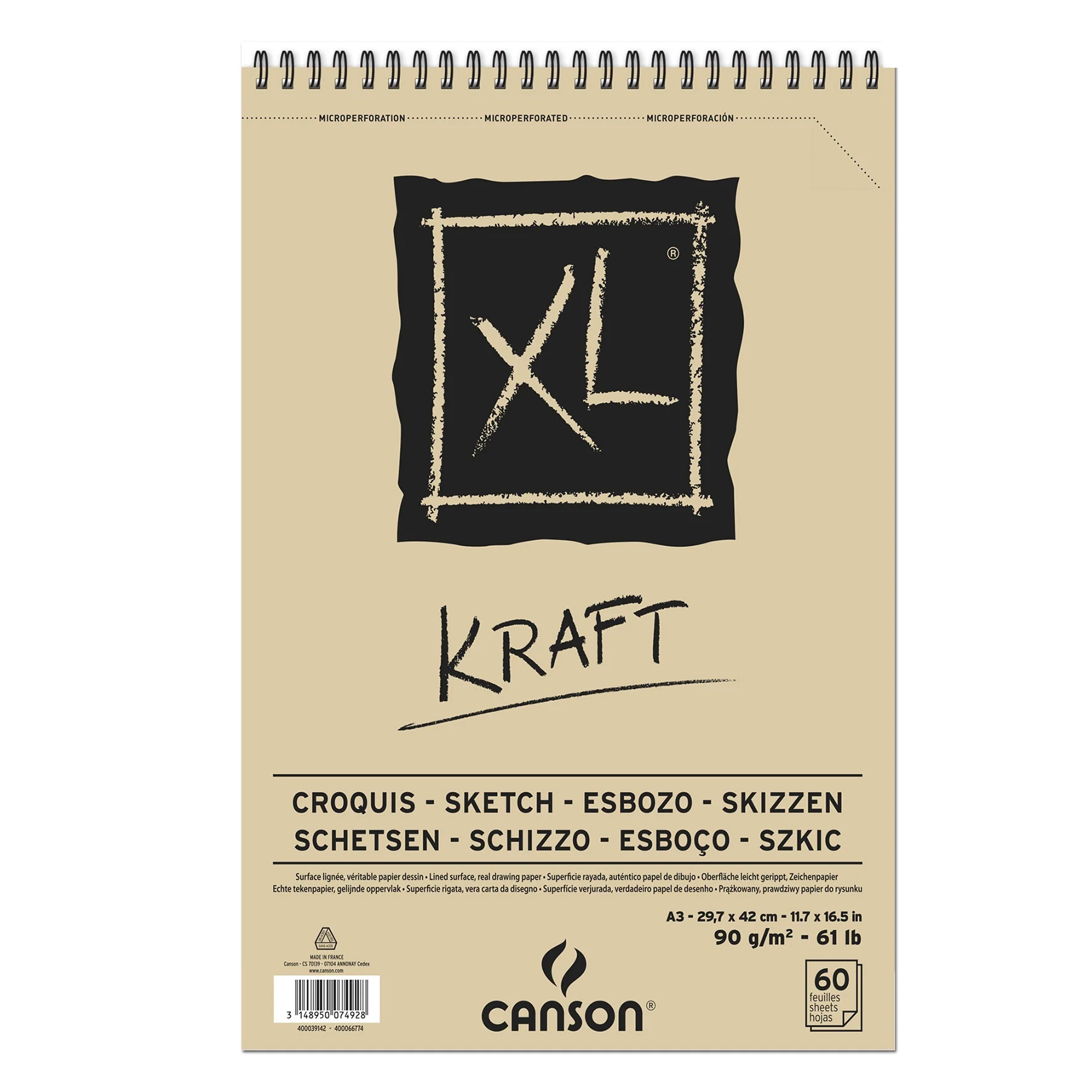 Canson - Block XL Kraft A3 60h - PaperStop