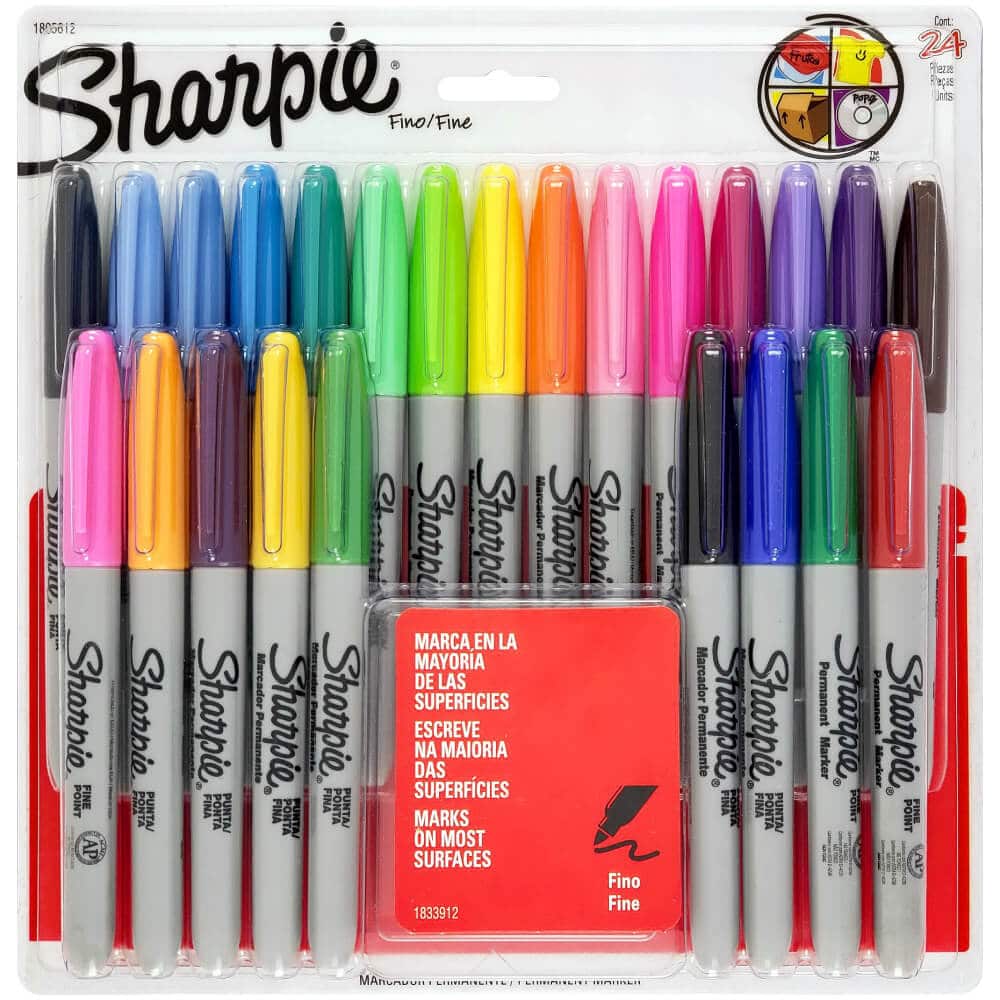 A veces saldar Extinto SHARPIE marcadores x 24 colores variados - PaperStop