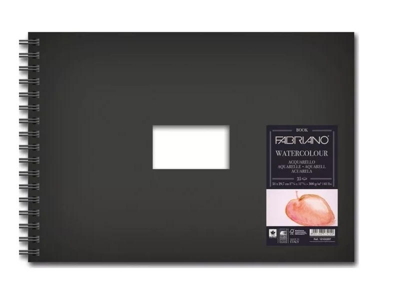 Bloc Aquarelle Fabriano 24x32cm - 75 Feuilles Grain Fin 200g/m²