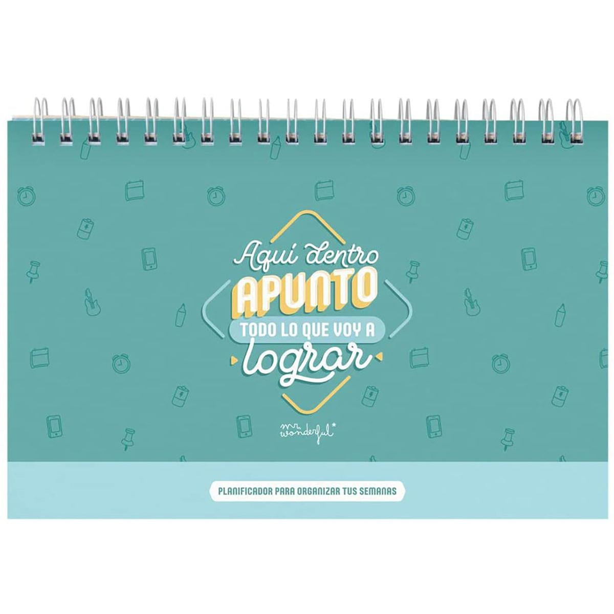 MR. WONDERFUL Planificador semanal “Aquí dentro apunto todo” - PaperStop