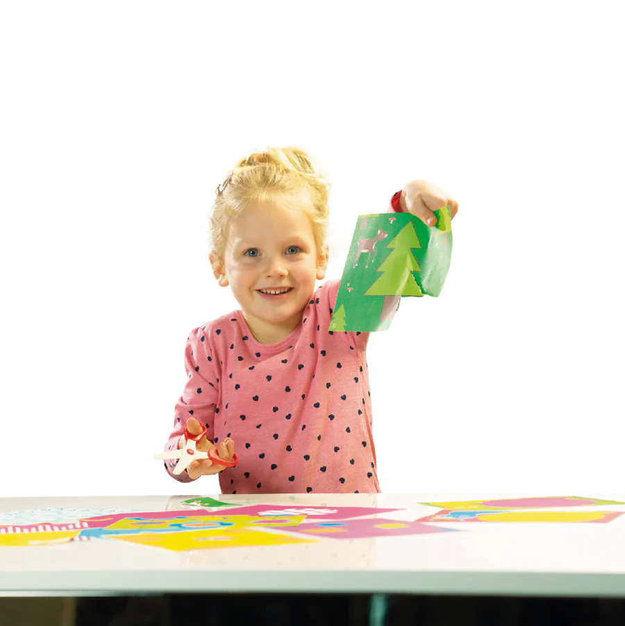 Ses Creative Aprendo a pegar y reconocer formas con pegatinas y cartas