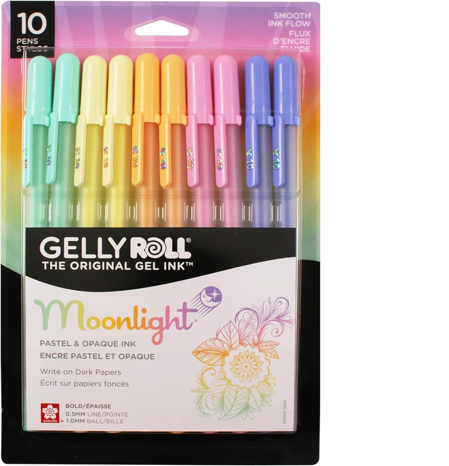 SAKURA Gelly Roll Moonlight Gel Pastel Punta 1 0 Set X 10 PaperStop sakura-gelly-roll-moonlight-gel-pastel-punta-1-0-set-x-10-paperstop