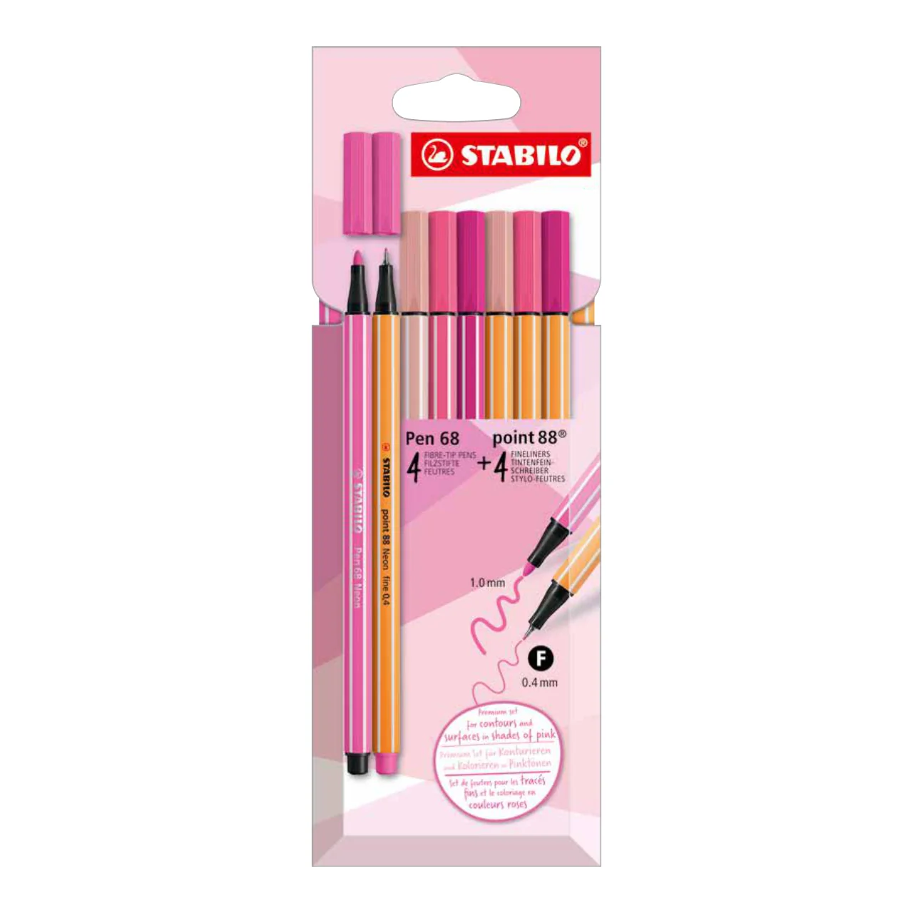 STABILO - SET SHADES OF PINK X 8 UN - PaperStop